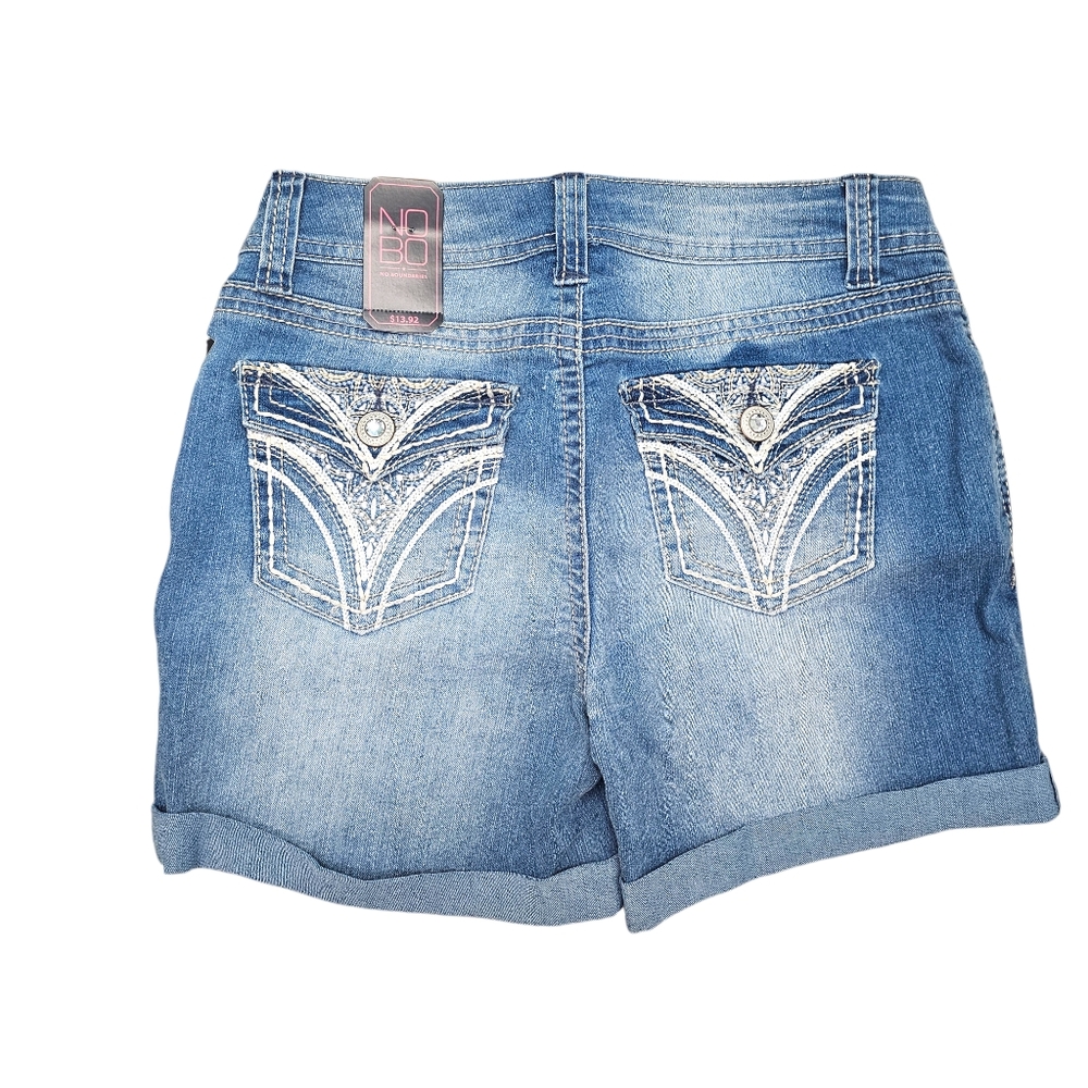 No Boundaries Denim Shorts Roll Cuff New Size 9